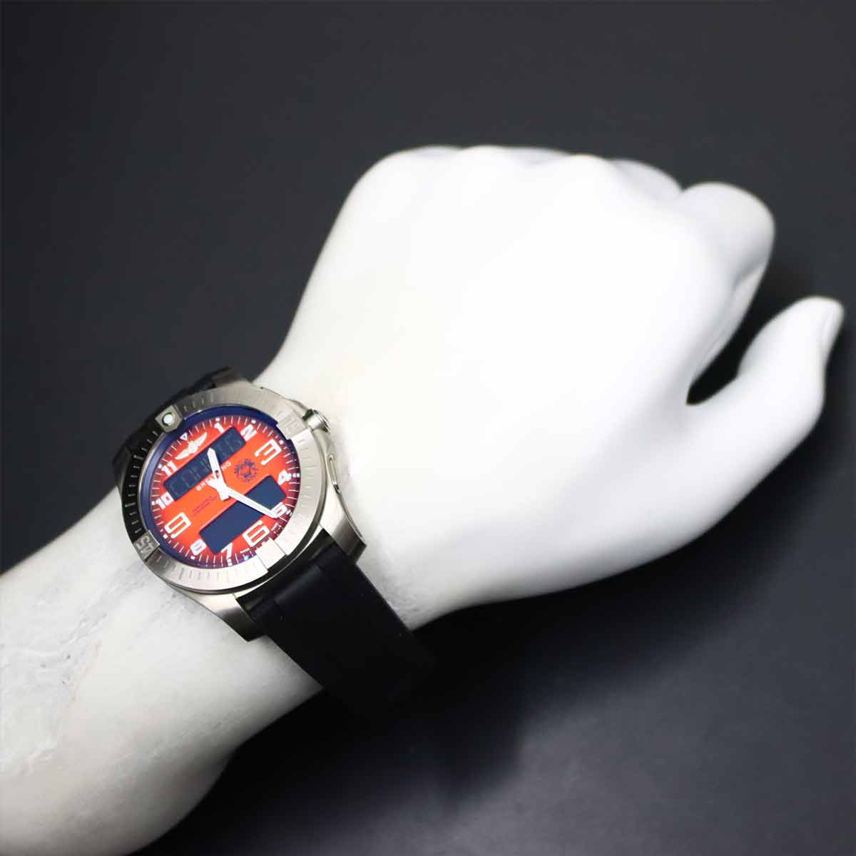 Aerospace orbiter EB7010 Quartz Orange Dial Mens Watch