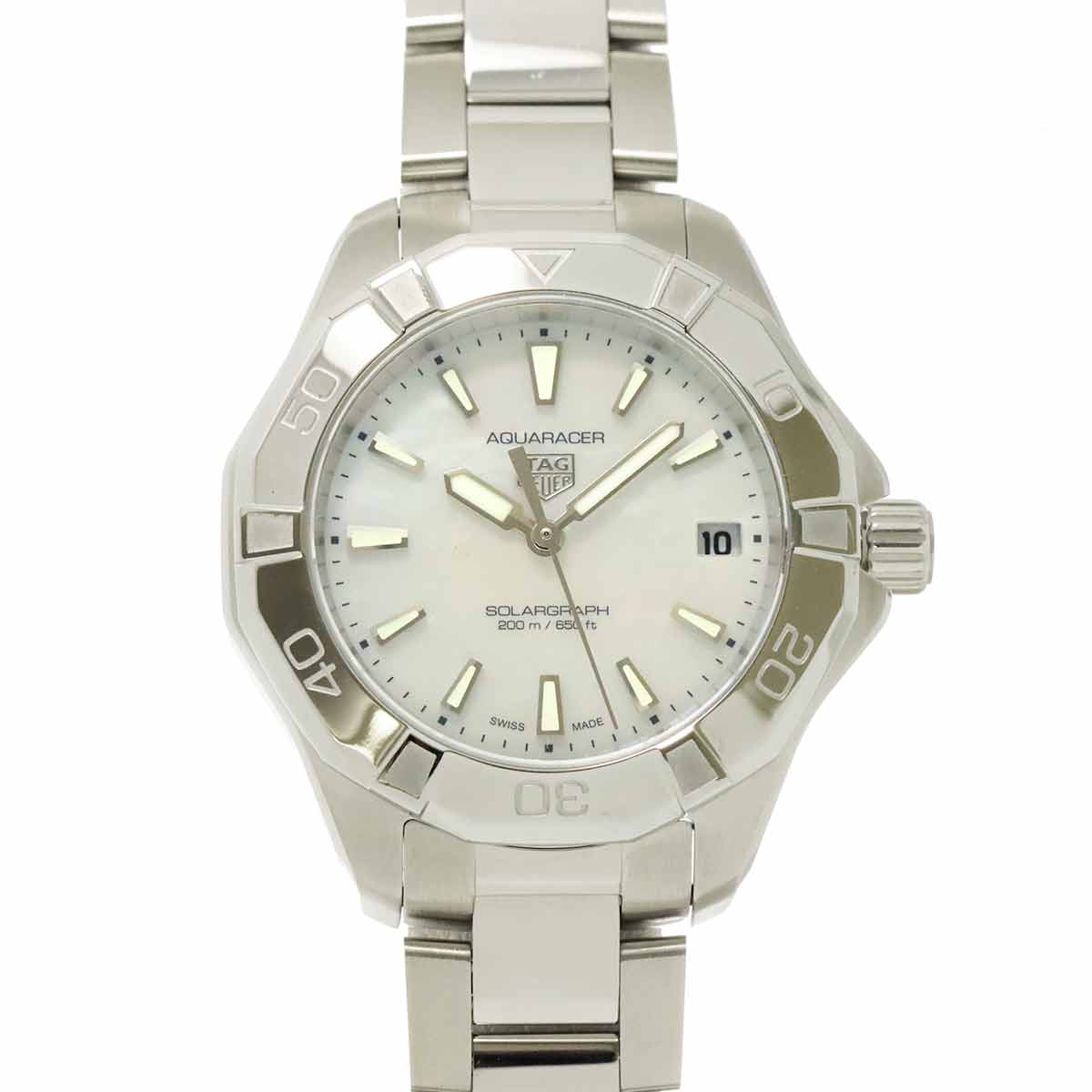 Aqua racer WBP1312 Date White Shell Dial Ladies Watch