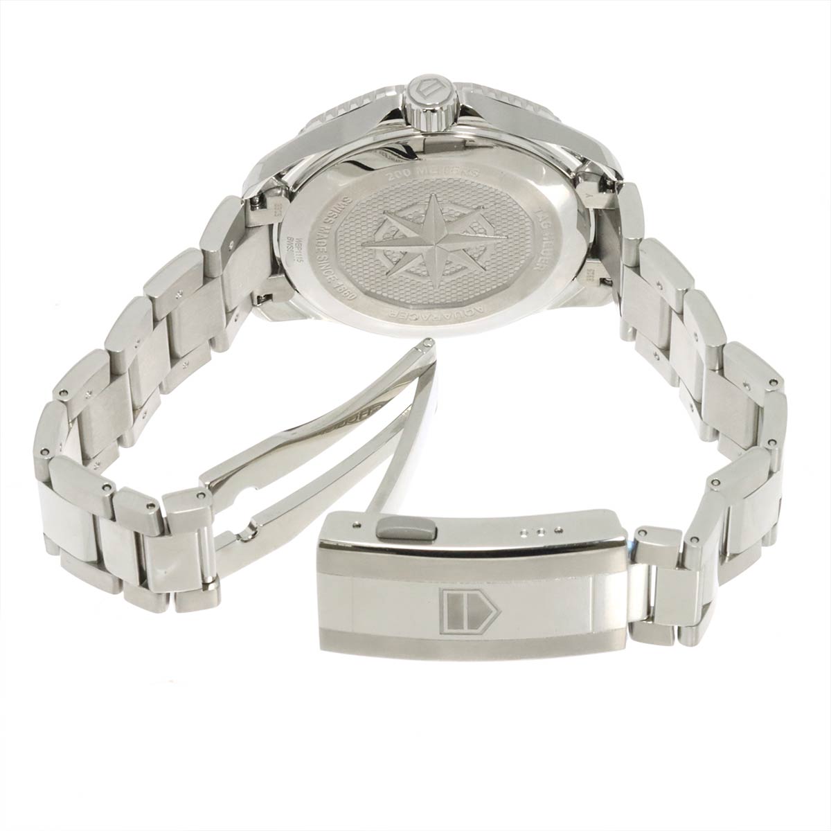 Aquaracer WBP1115 Solar Date Green Dial Mens Watch