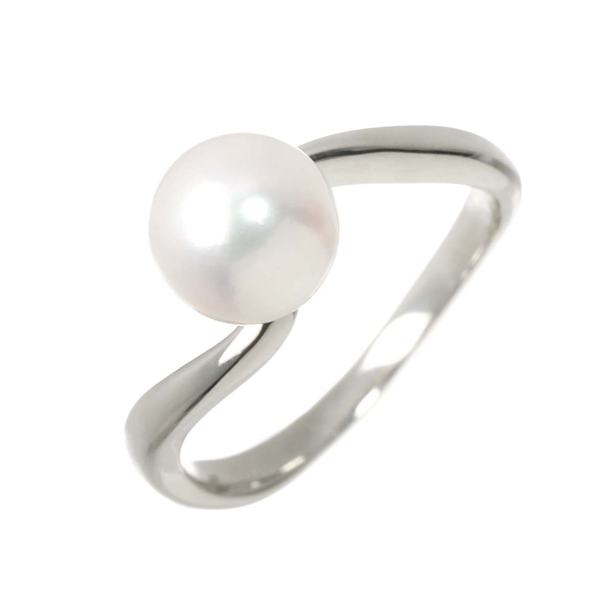 Akoya Pearl 7.6mm Ring Pt size6-6.25(US)