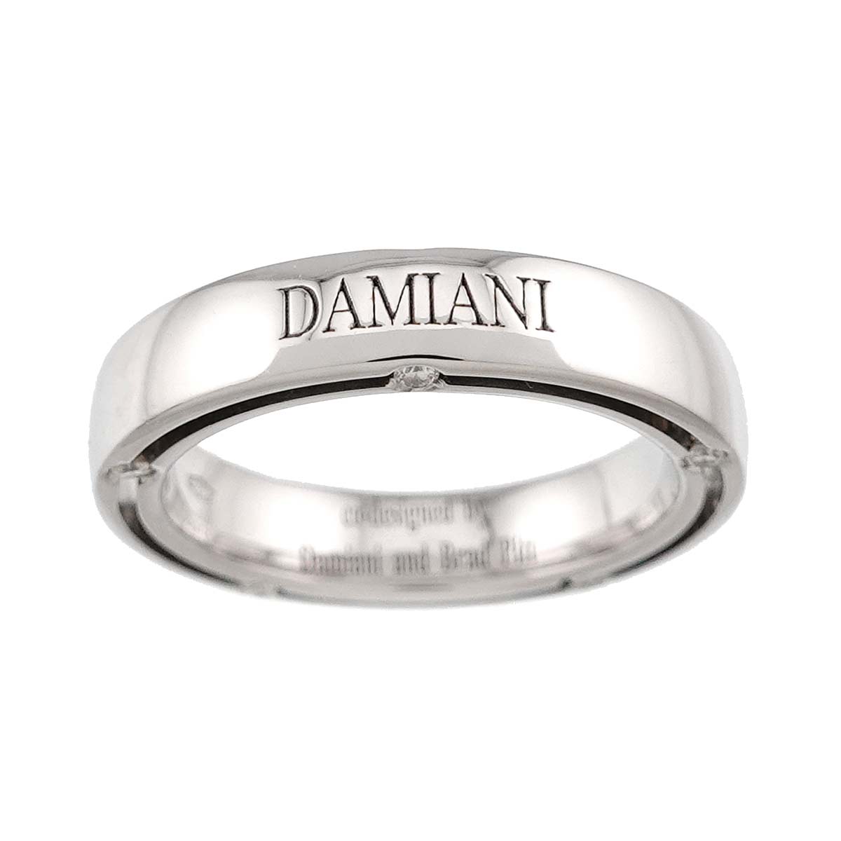 D-SIDE Diamond 10P Ring 18K White Gold 750 size4.5-4.75(US)