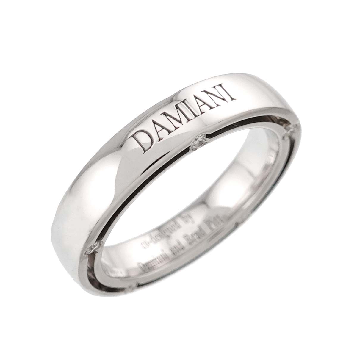 D-SIDE Diamond 10P Ring 18K White Gold 750 size4.5-4.75(US)