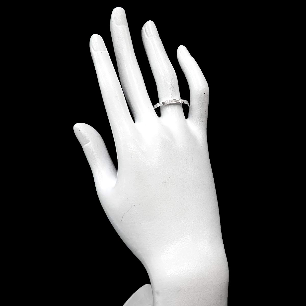 Maillon Panthere Ring 18K White Gold 750 Size59 8.75(US)