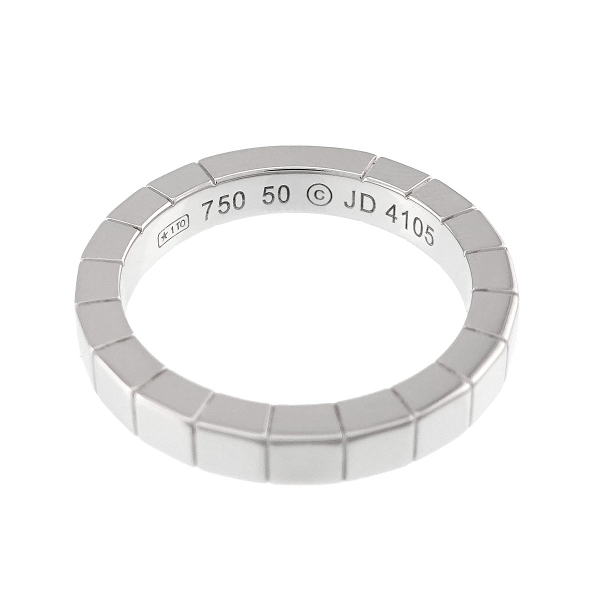 Laniere Ring 18K White Gold 750 Size50 5.25(US)