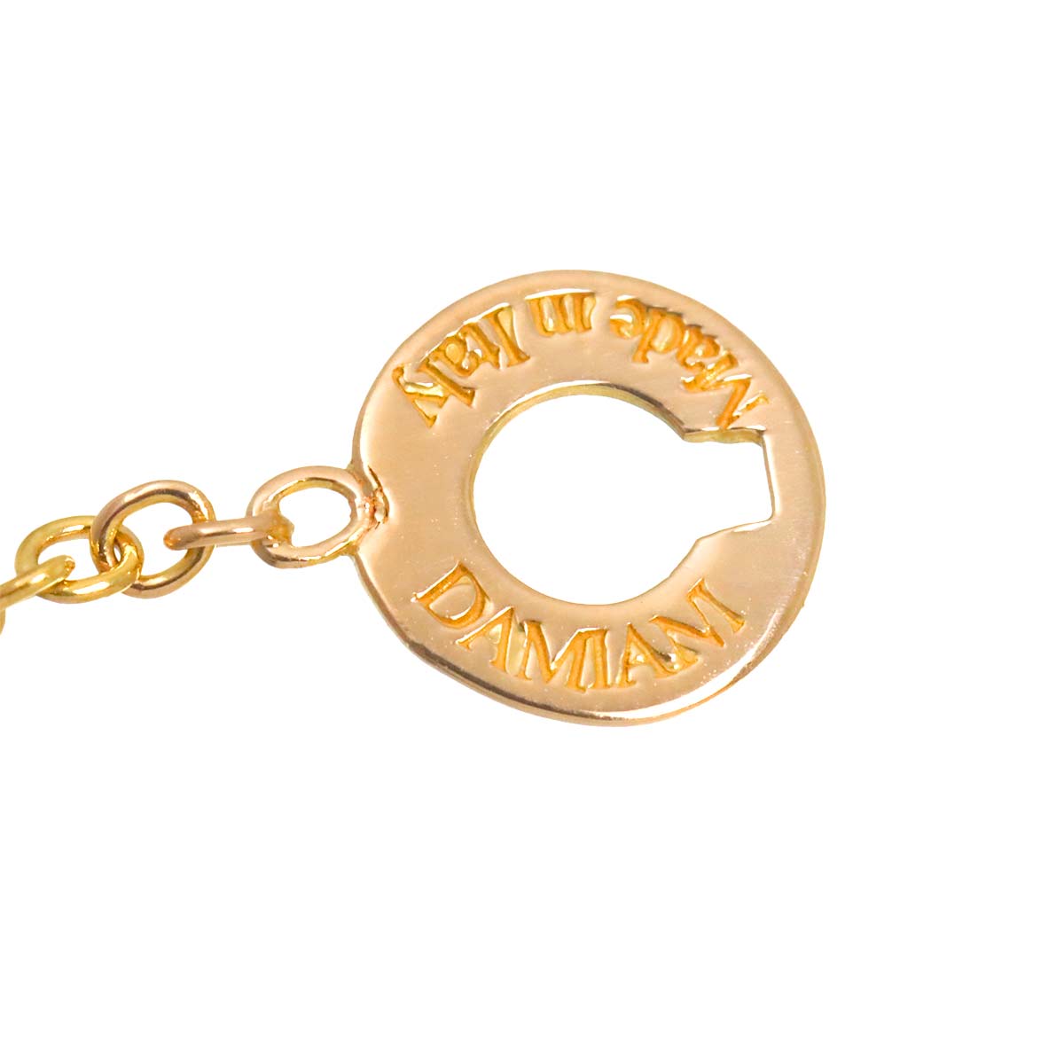 Diamond Necklace 18K WG PG 750