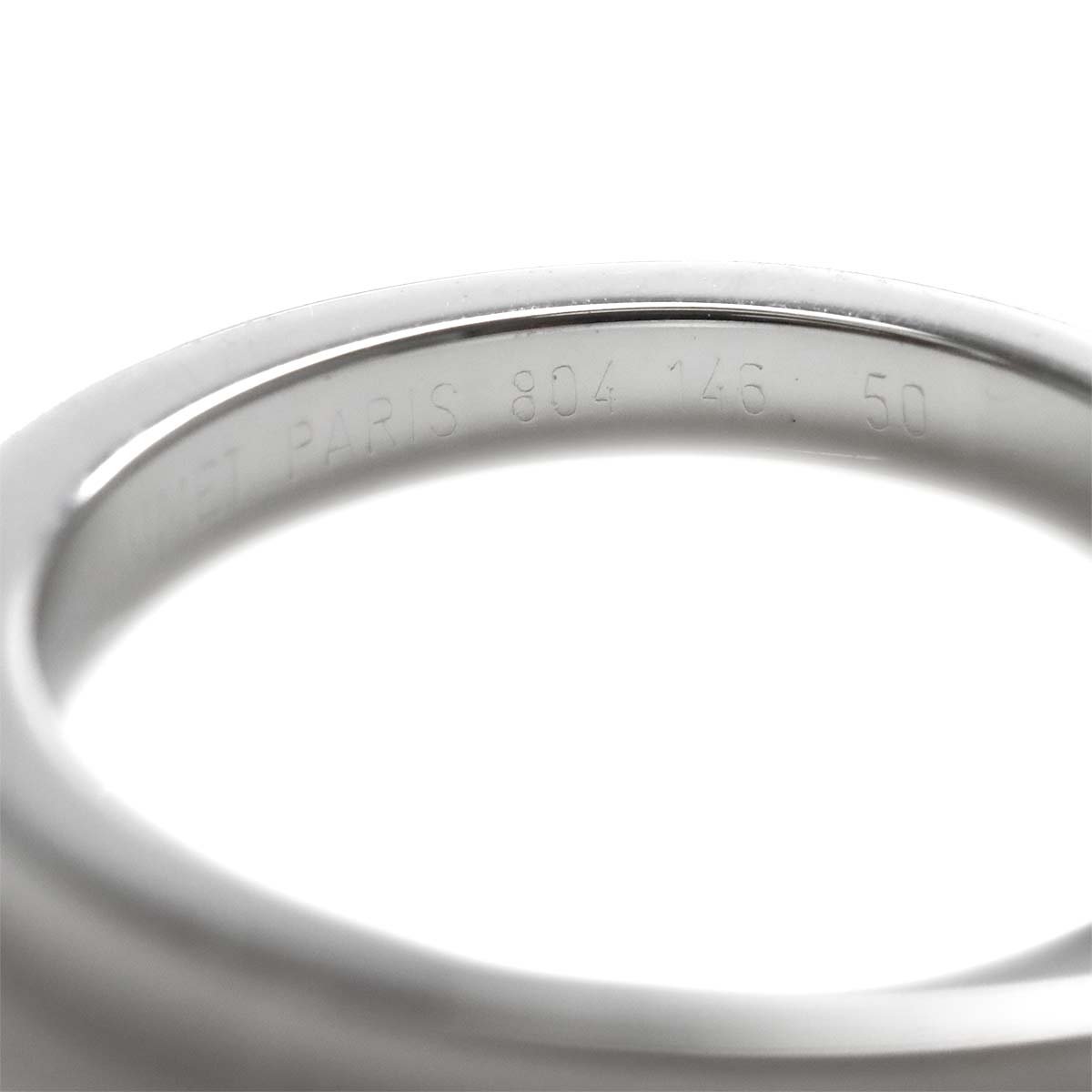 Diamond Ring 18K White Gold 750 size50 5.25(US)