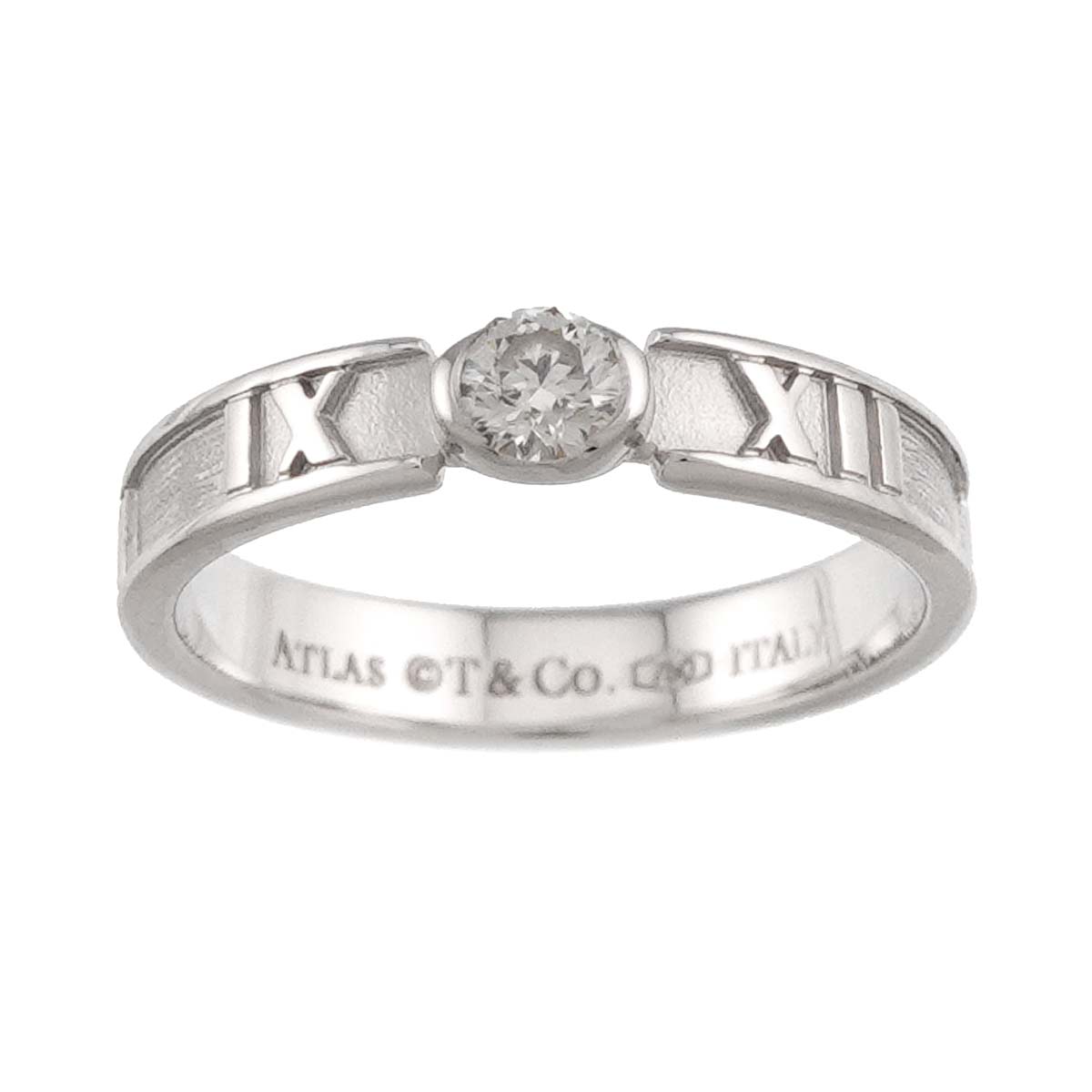 Atlas Diamond Ring 18K White Gold 750 sizesize3.75-4(US)