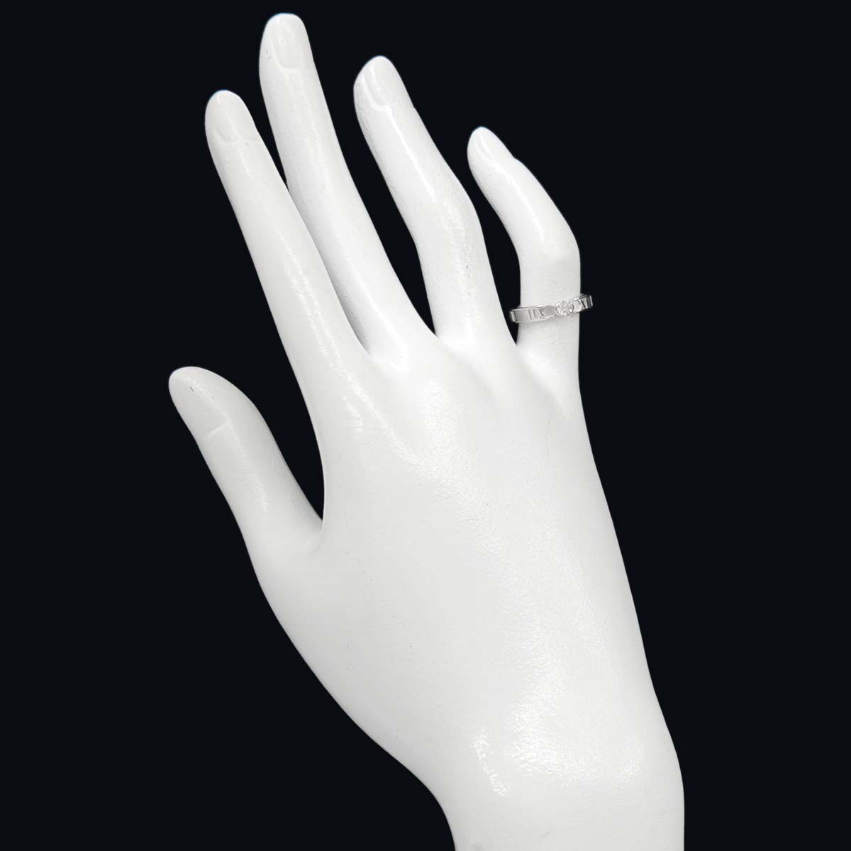 Atlas Diamond Ring 18K White Gold 750 sizesize3.75-4(US)