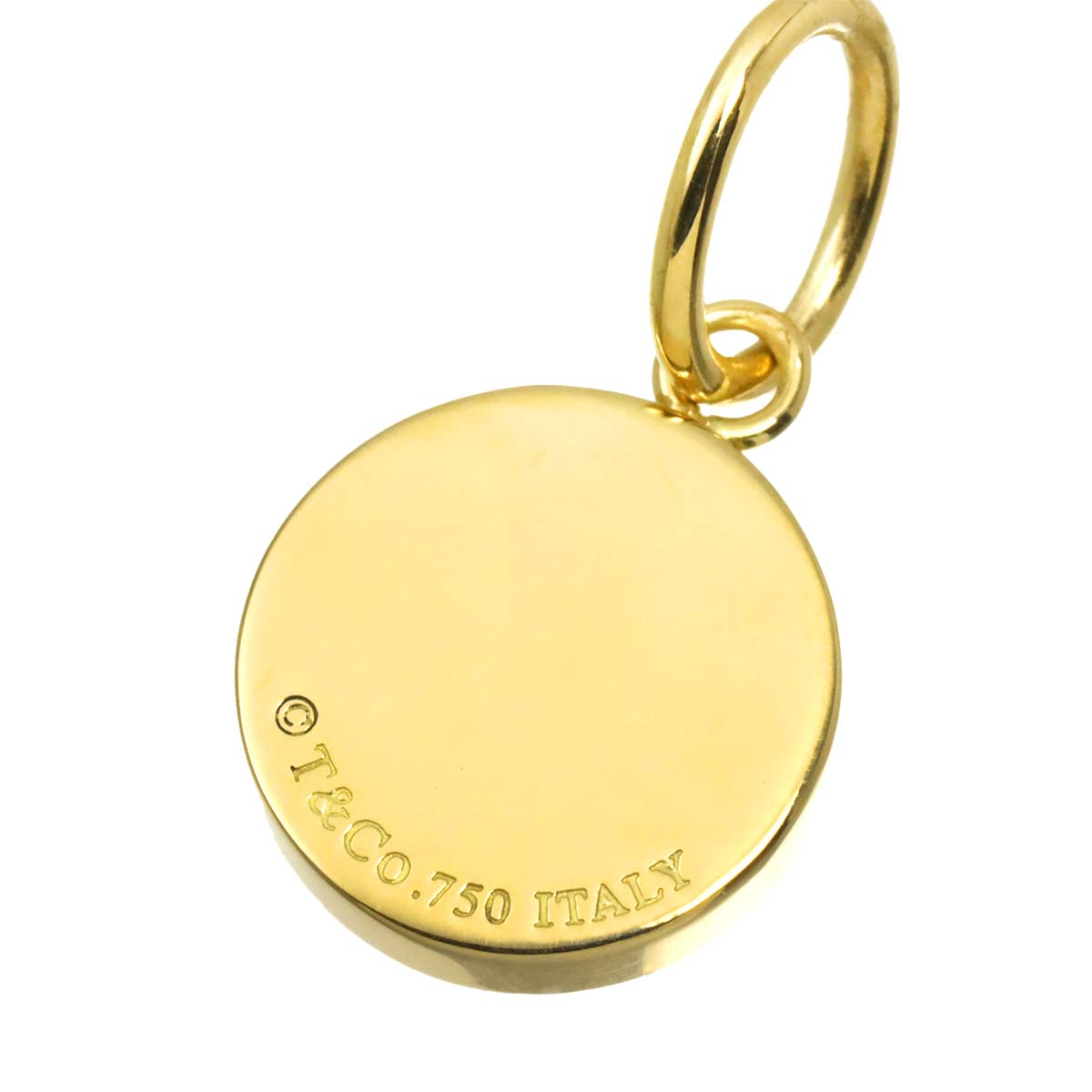 1837 Circle Diamond Pendant Top 18K Yellow Gold 750