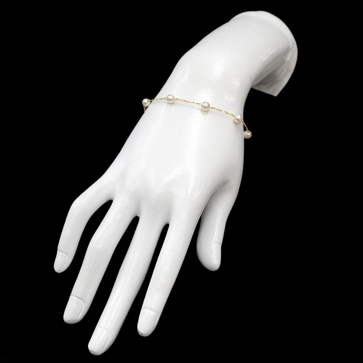 Akoya Pearl 5.1-4.9mm Bracelet 18K YG 750