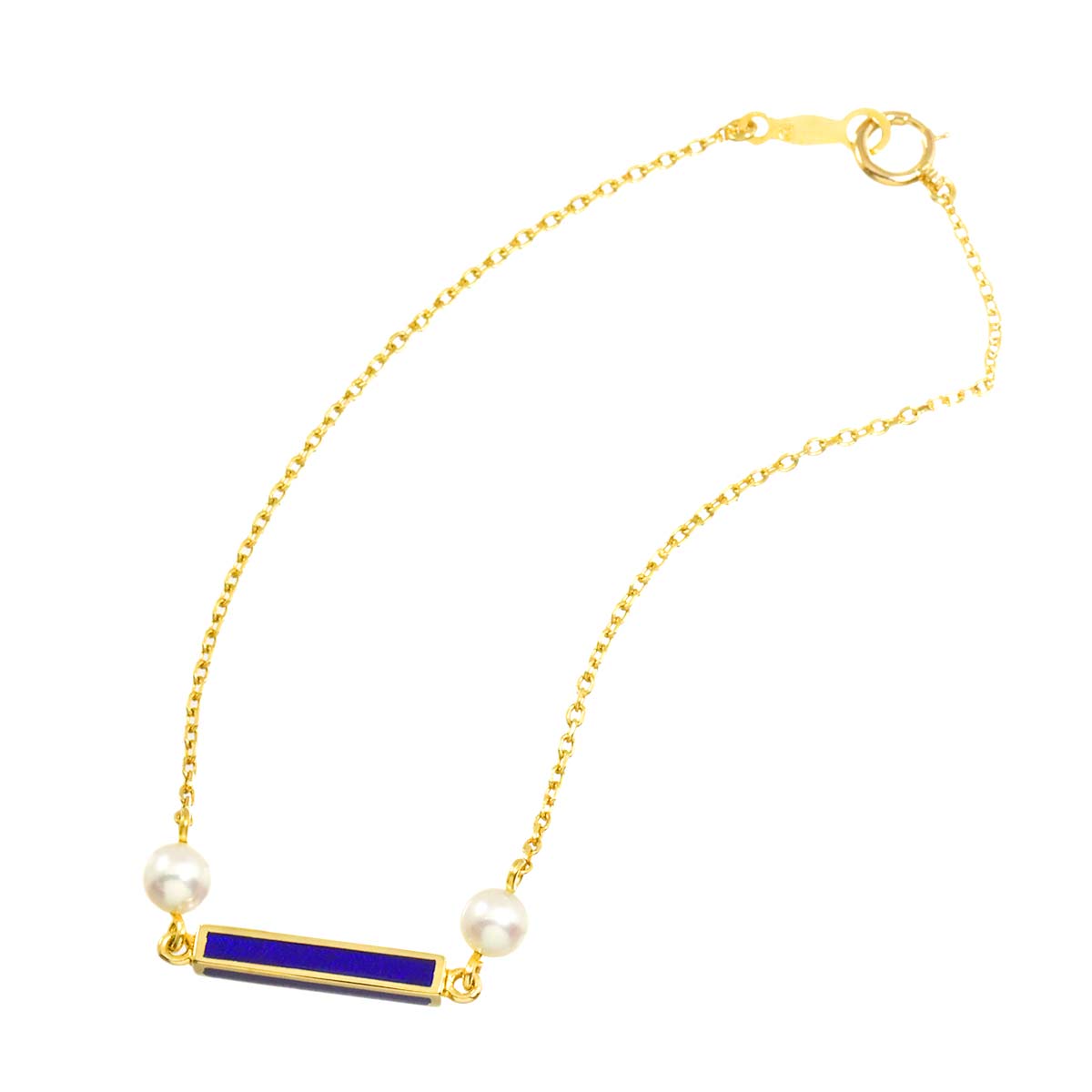 Baby Pearl 4.2mm Enamel Bracelet 18K YG 750