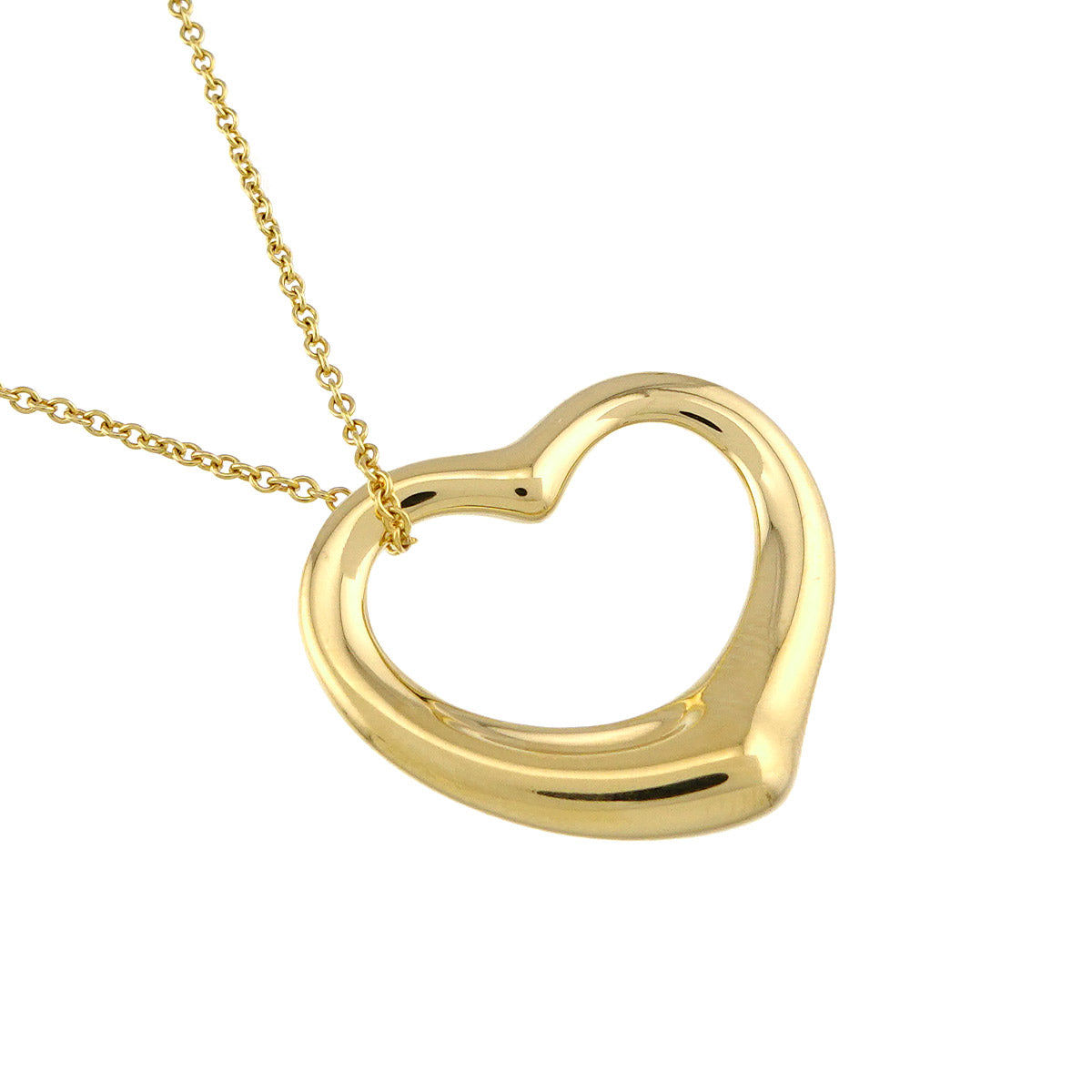 Open Heart Necklace 18K Yellow Gold 750