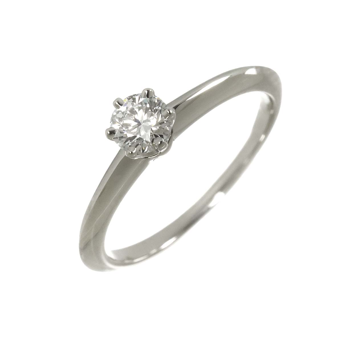 Diamond 0.33ct D/VS2 Ring Pt Platinum Size5.25-5.5(US)