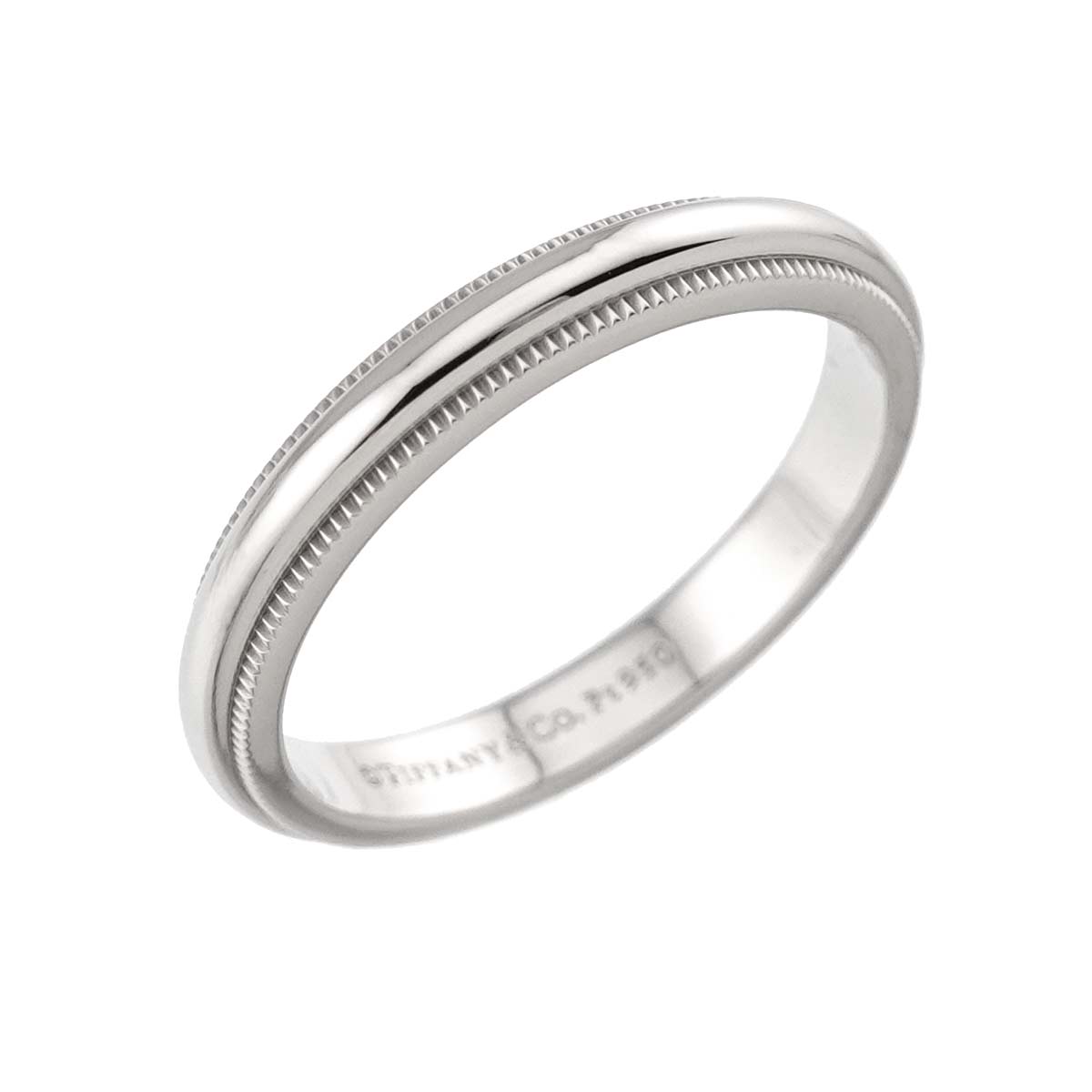Milgrain Band Ring Pt Platinum Size6.75(US)