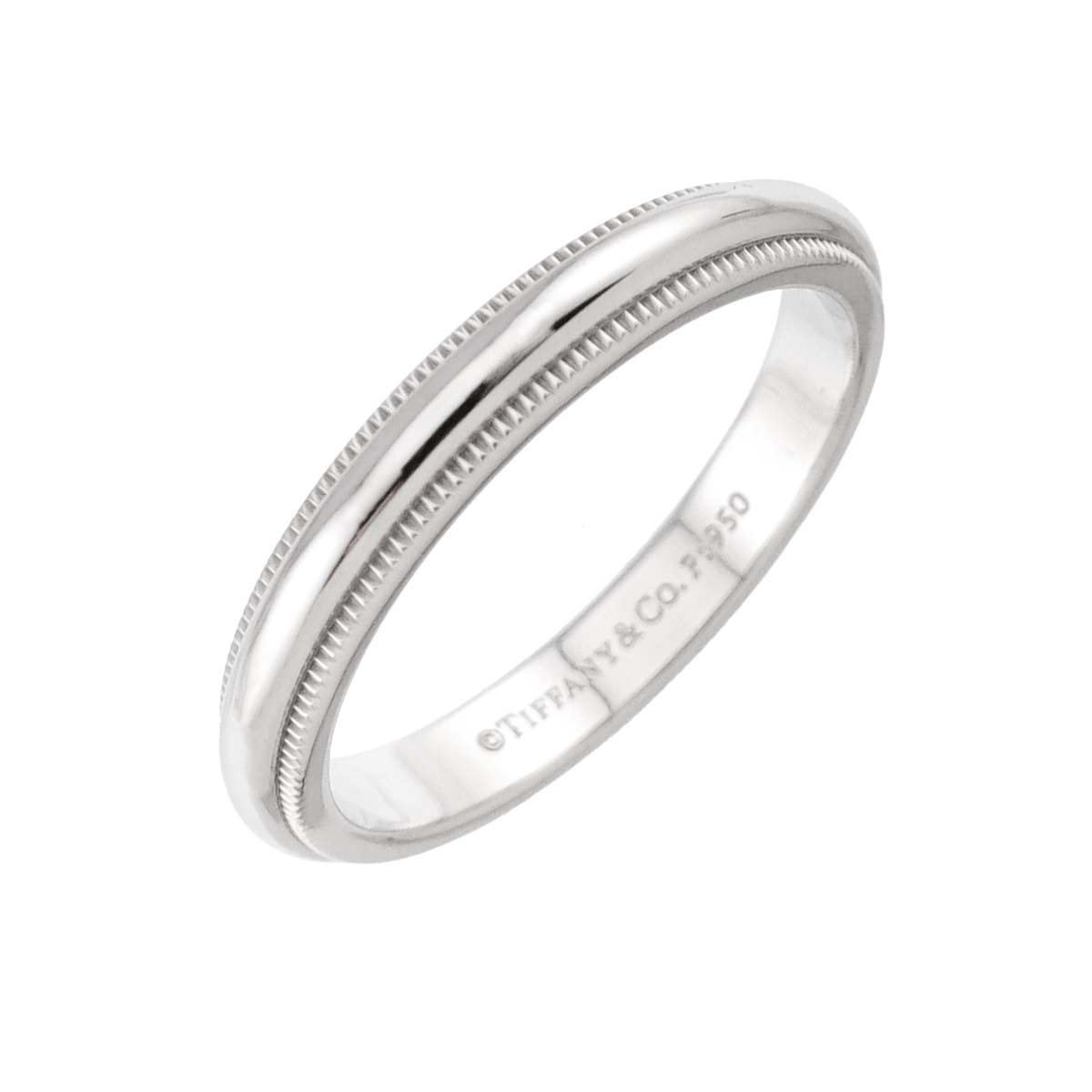 Milgrain Band Ring Pt Platinum Size6.75(US)