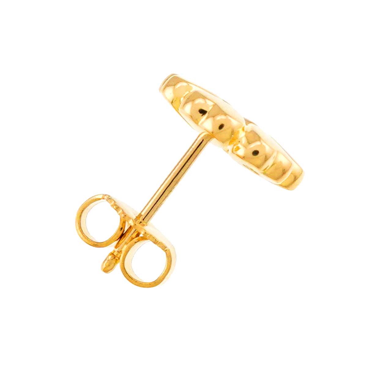 Heart Earring Pierced 18K YG 750 One Piece only
