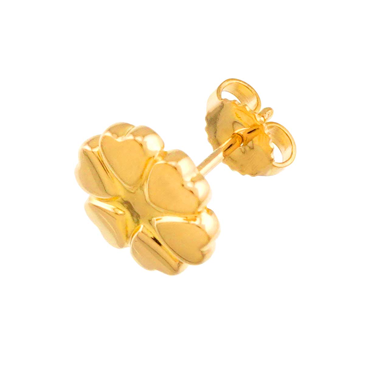 Heart Earring Pierced 18K YG 750 One Piece only