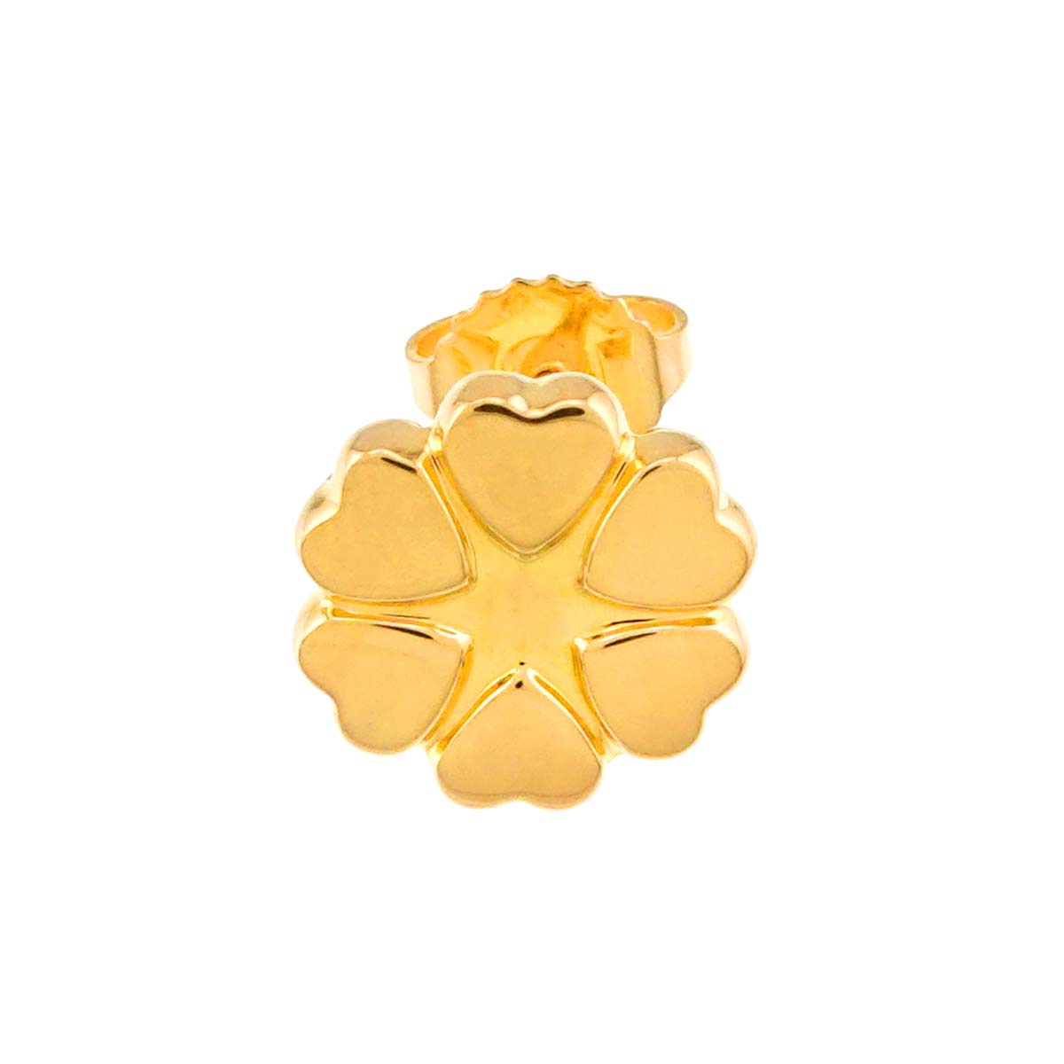 Heart Earring Pierced 18K YG 750 One Piece only