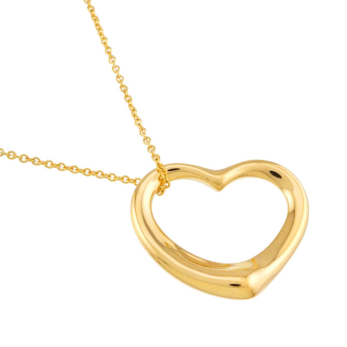 Open Heart Necklace 18K Yellow Gold 750