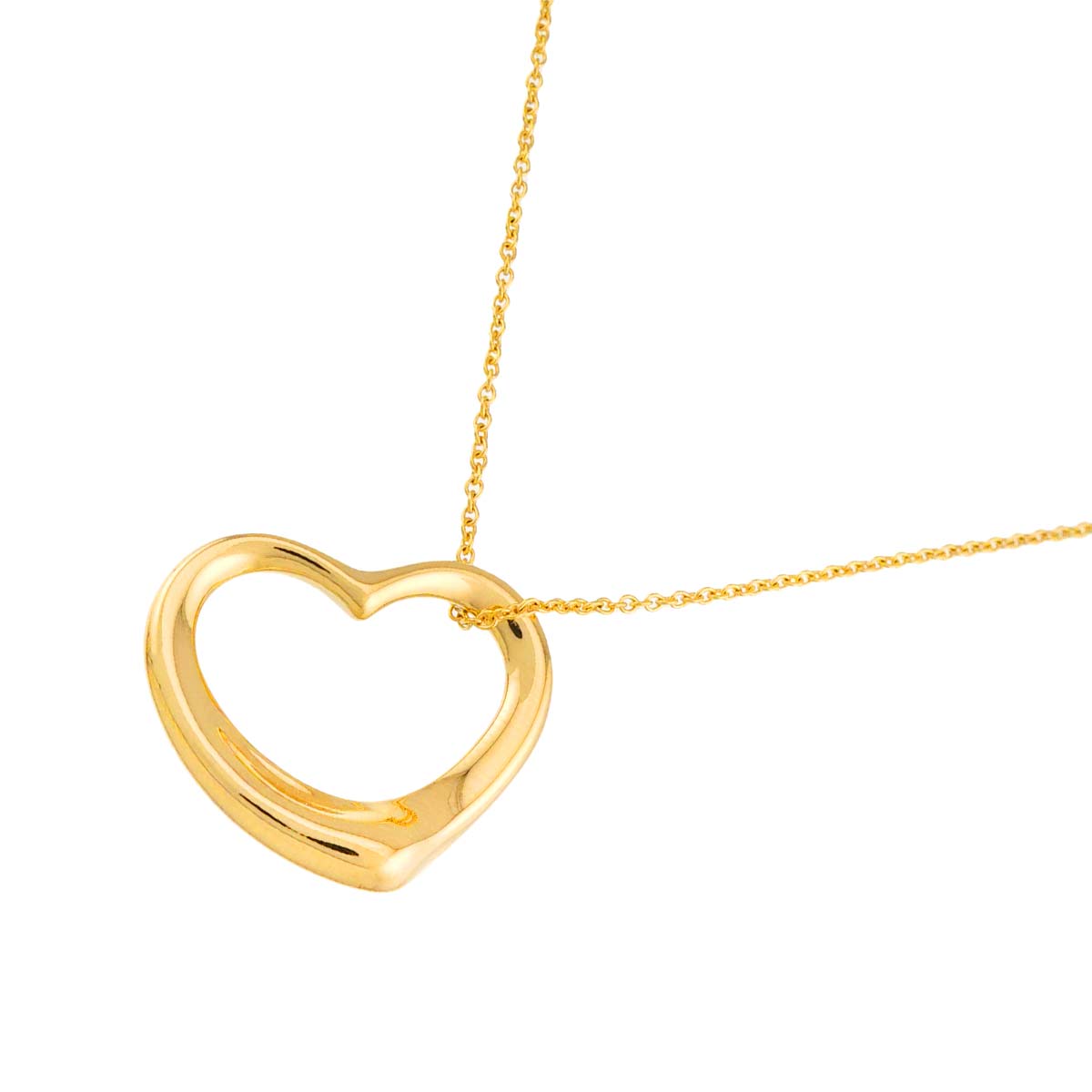 Open Heart Necklace 18K Yellow Gold 750