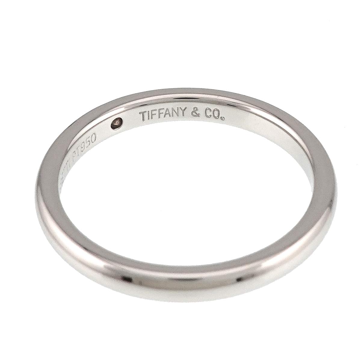 Stacking Band Ring Diamond 1P Platinum Size7.5-7.75(US)