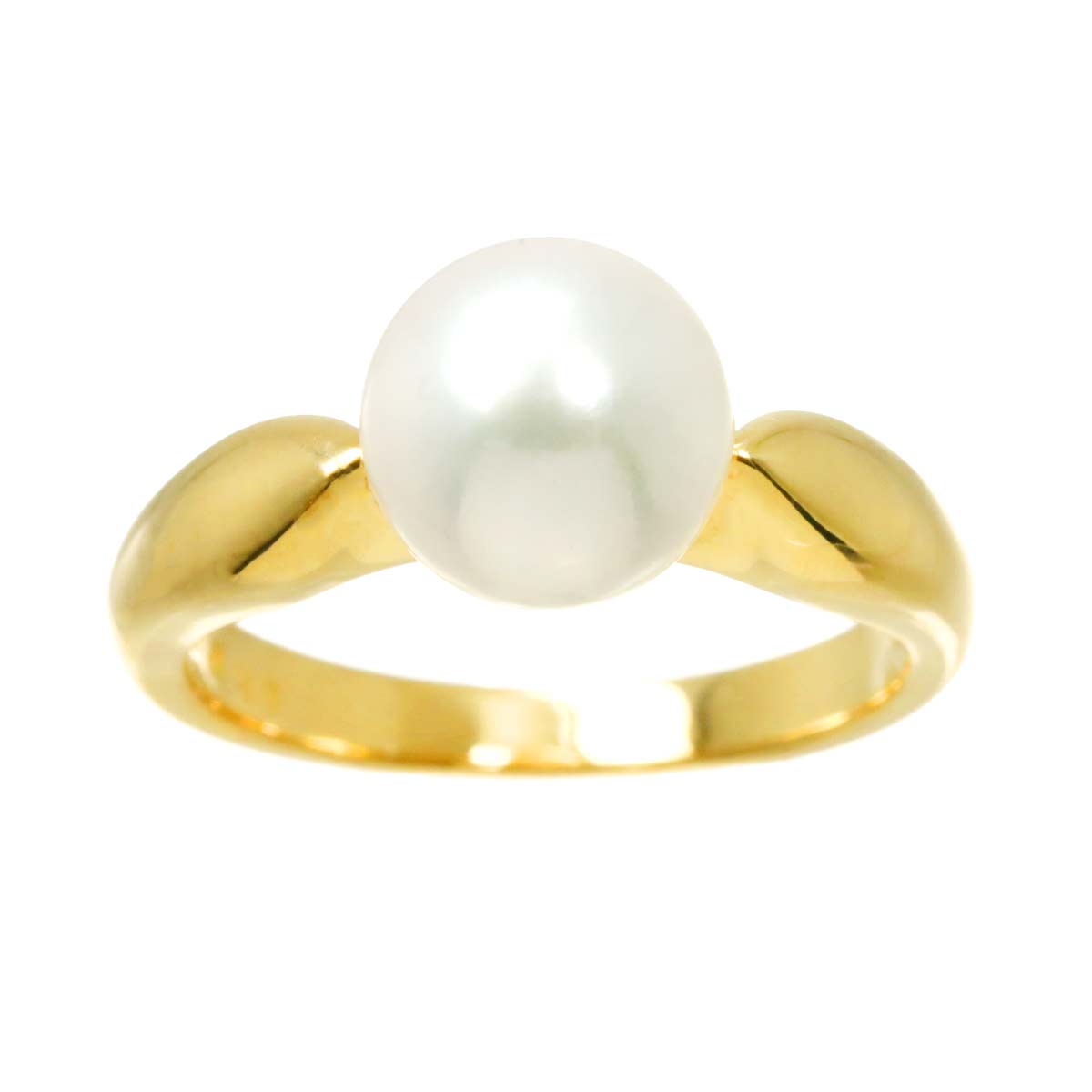 Akoya Pearl 8.2mm Ring 18K YG 750 5.25(US)