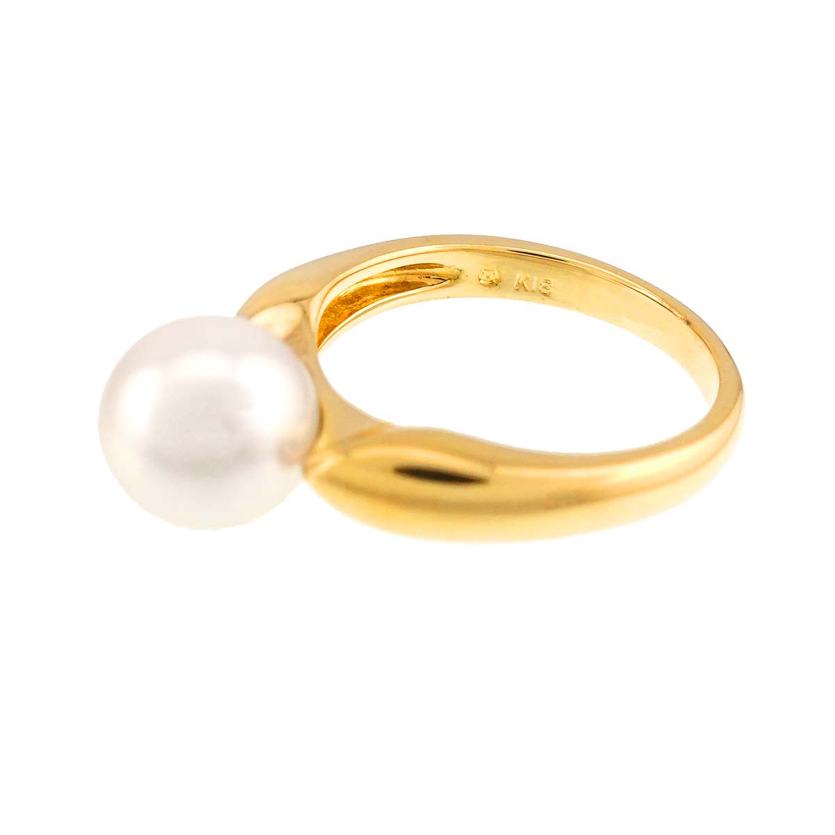 Akoya Pearl 8.2mm Ring 18K YG 750 5.25(US)