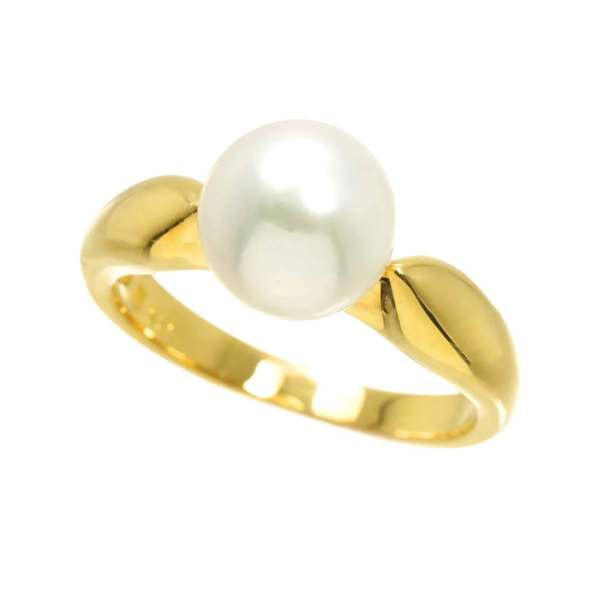 Akoya Pearl 8.2mm Ring 18K YG 750 5.25(US)