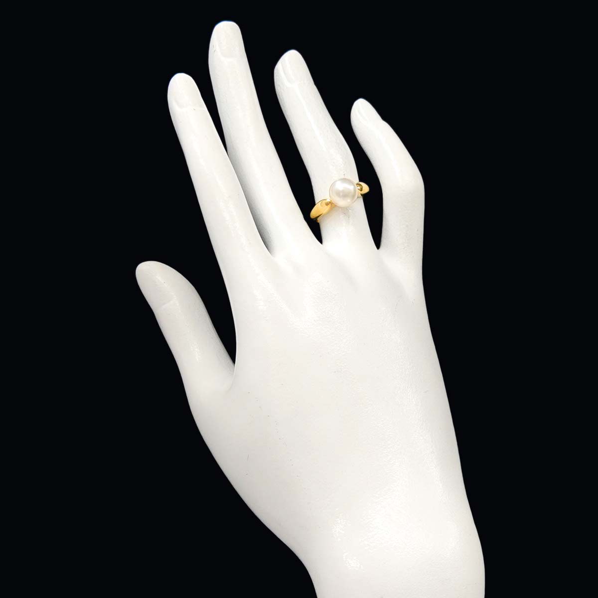 Akoya Pearl 8.2mm Ring 18K YG 750 5.25(US)