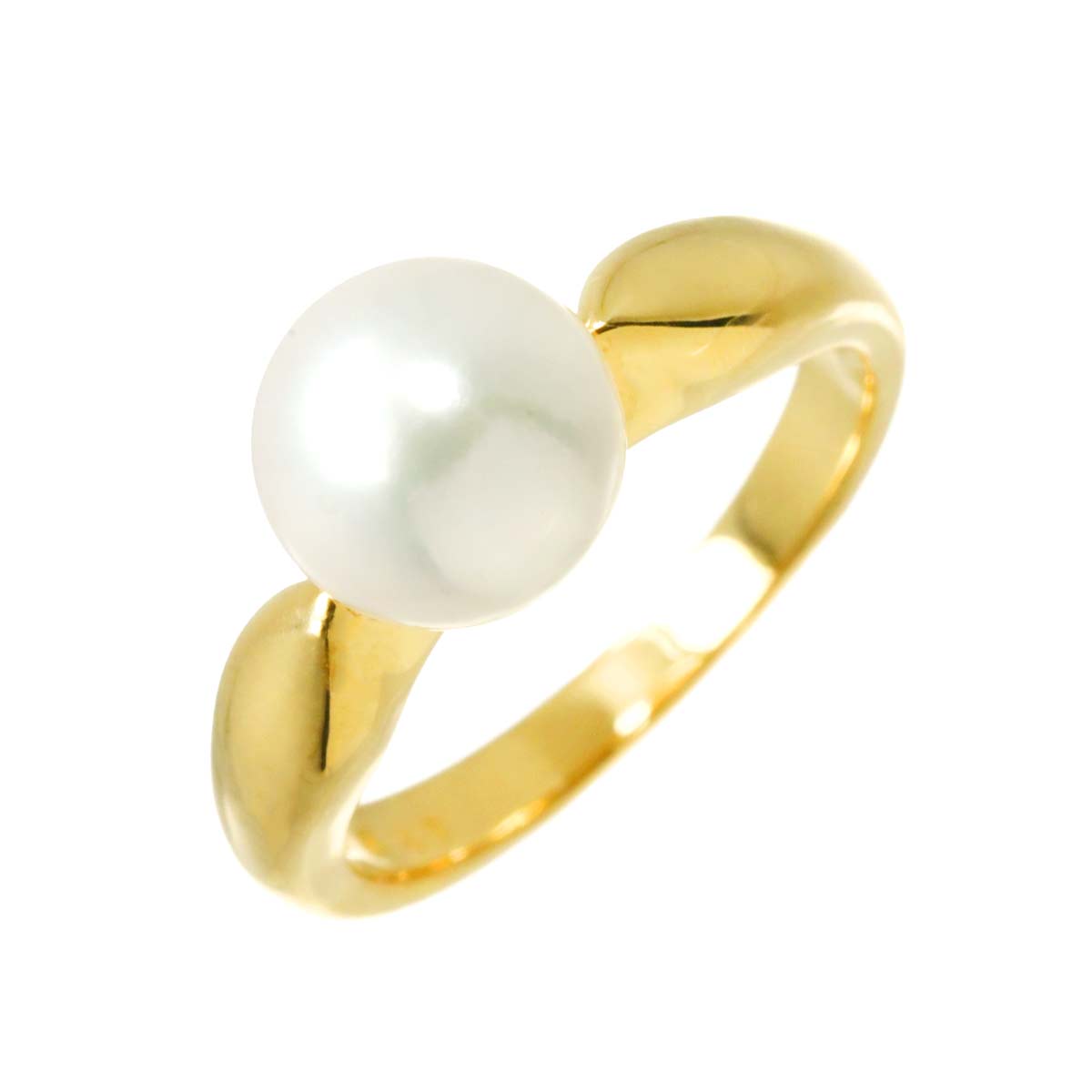 Akoya Pearl 8.2mm Ring 18K YG 750 5.25(US)