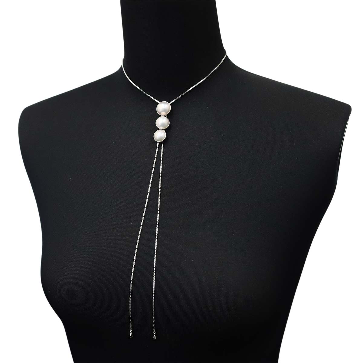 Mabe Pearl Necklace SV Silver 925