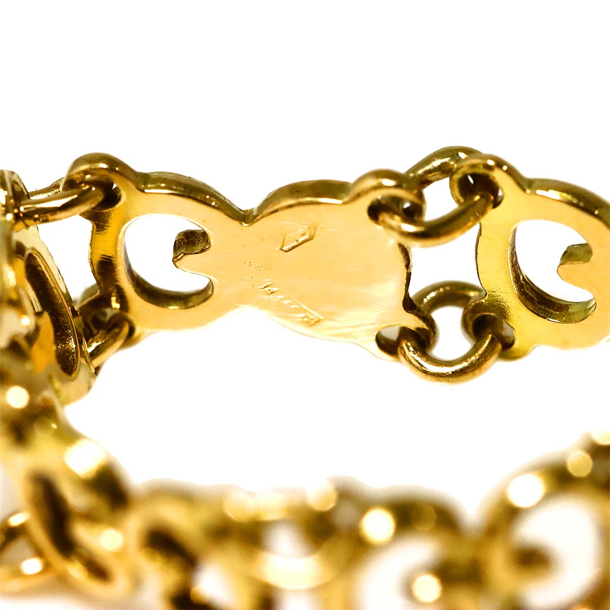 GG Logo Ring 18K Yellow Gold 750 Size5.5-5.75(US)