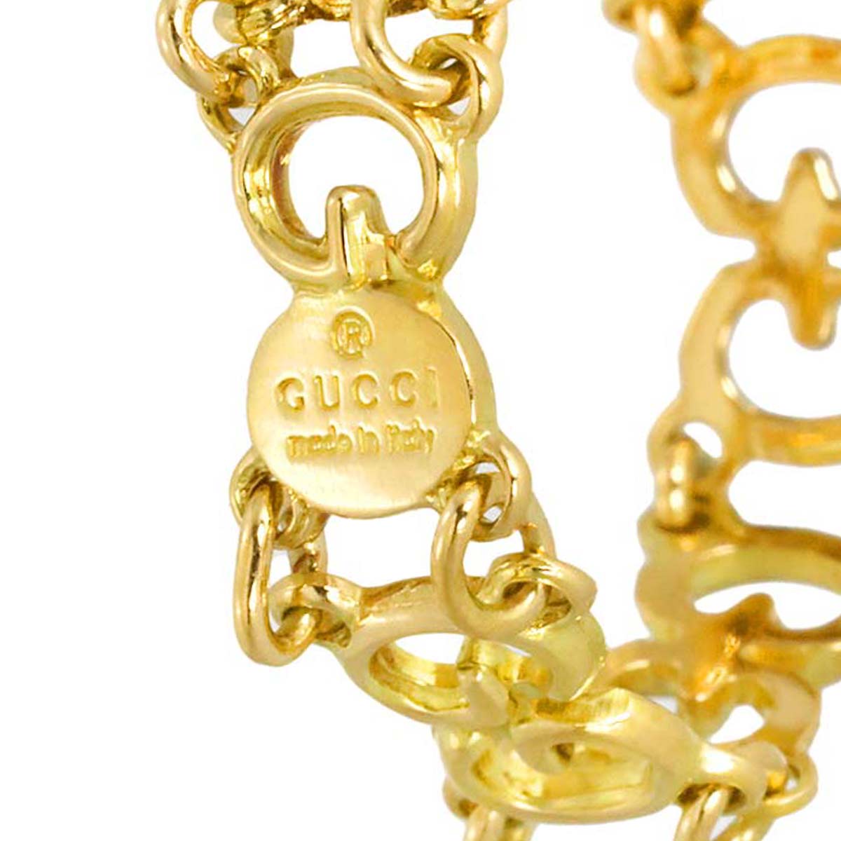 GG Logo Ring 18K Yellow Gold 750 Size5.5-5.75(US)