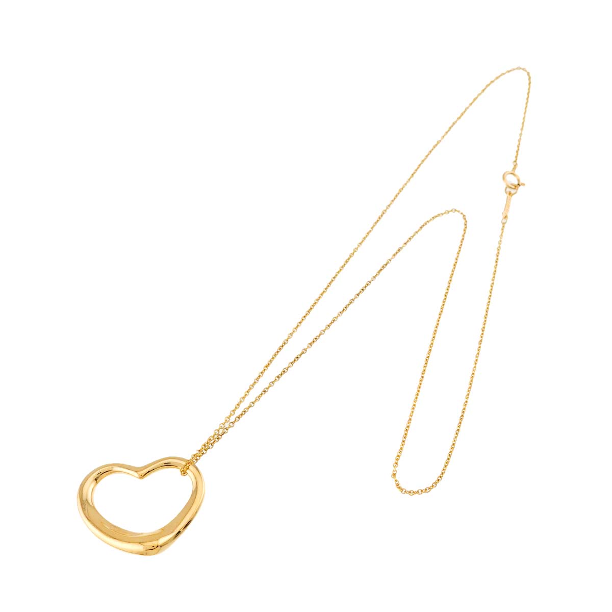 Open Heart Necklace 18K Yellow Gold 750