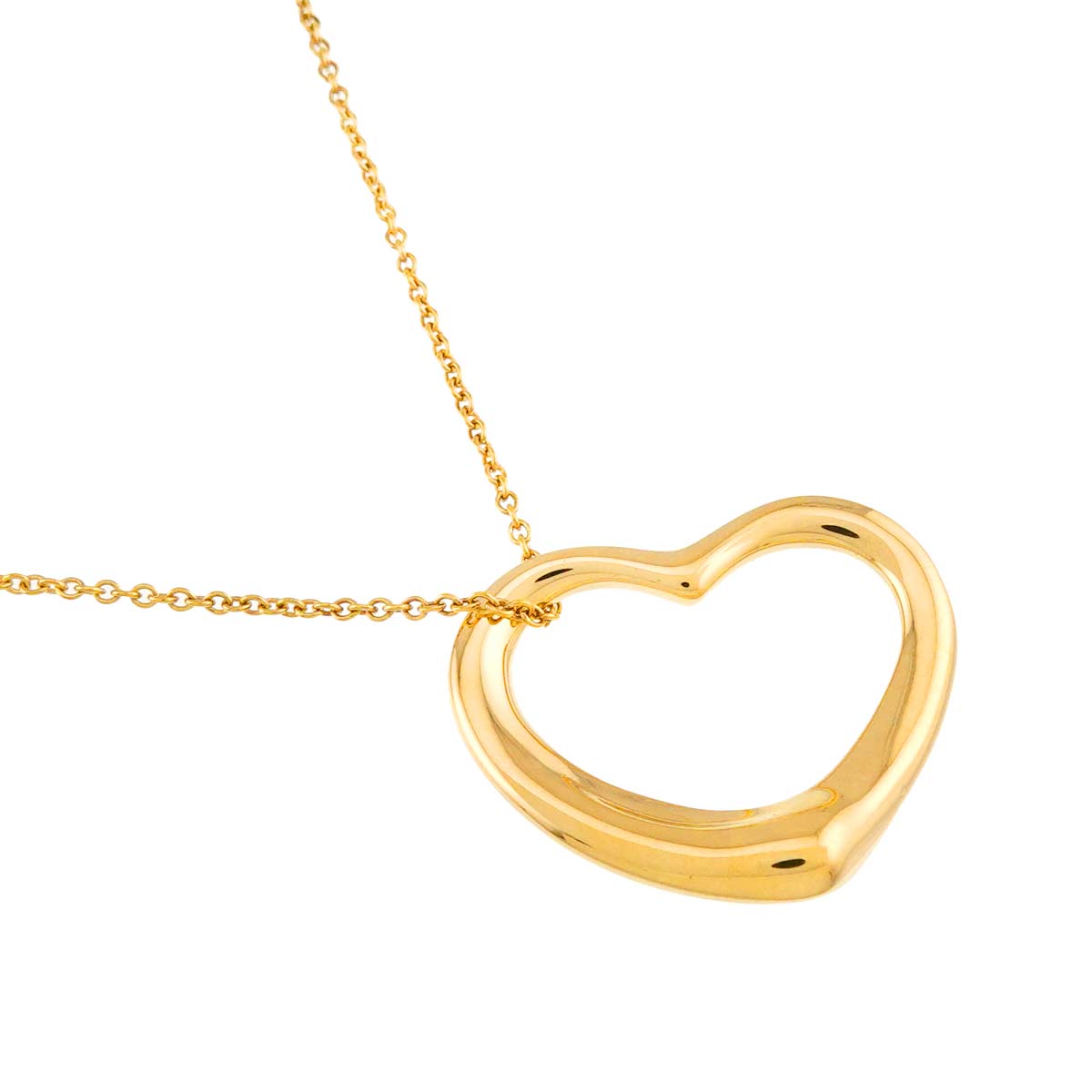 Open Heart Necklace 18K Yellow Gold 750