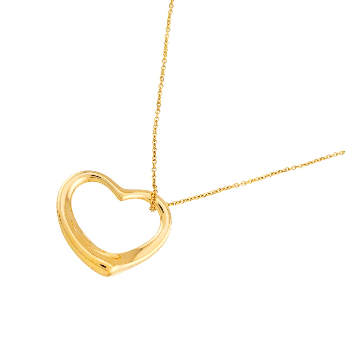 Open Heart Necklace 18K Yellow Gold 750