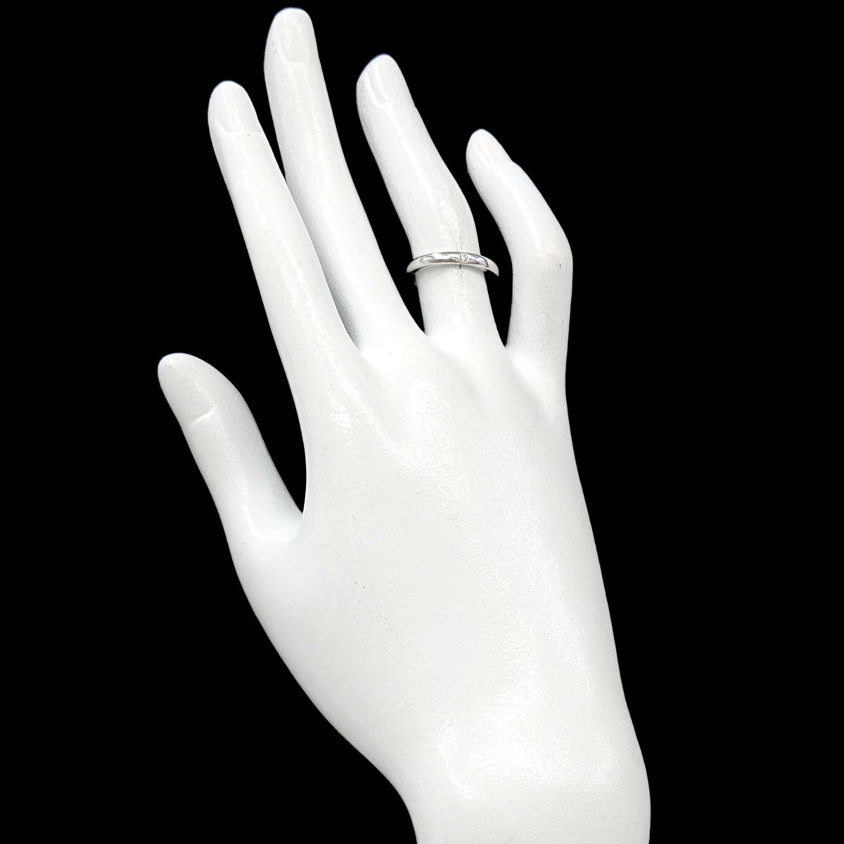 Stacking Band Ring Diamond 1P Platinum Size5.25(US)