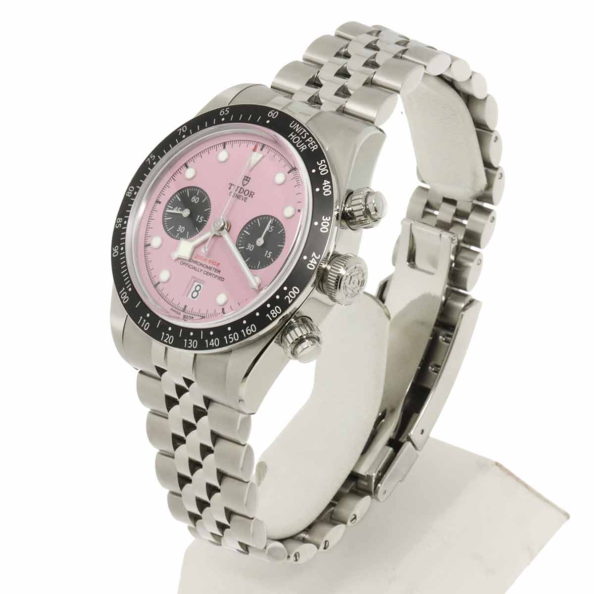 Black Bay Chronograph 79360N Automatic Pink Dial Mens Watch