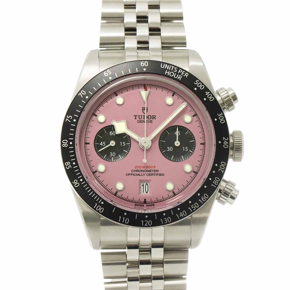 Black Bay Chronograph 79360N Automatic Pink Dial Mens Watch