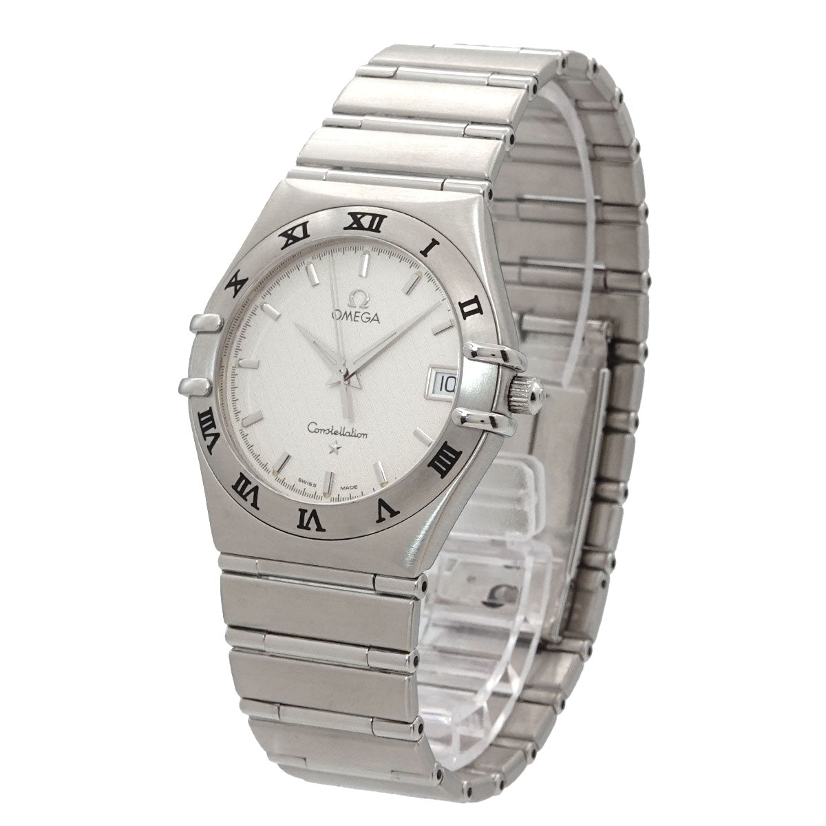 Constellation 1512 30 Quartz Date Silver Dial Mens Watch