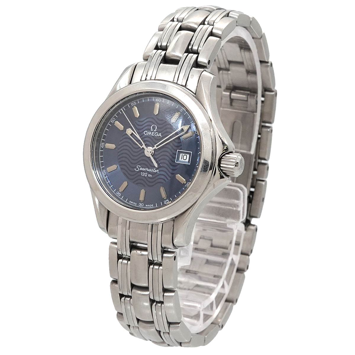Seamaster 120m Date Quartz Blue Dial Ladies Watch
