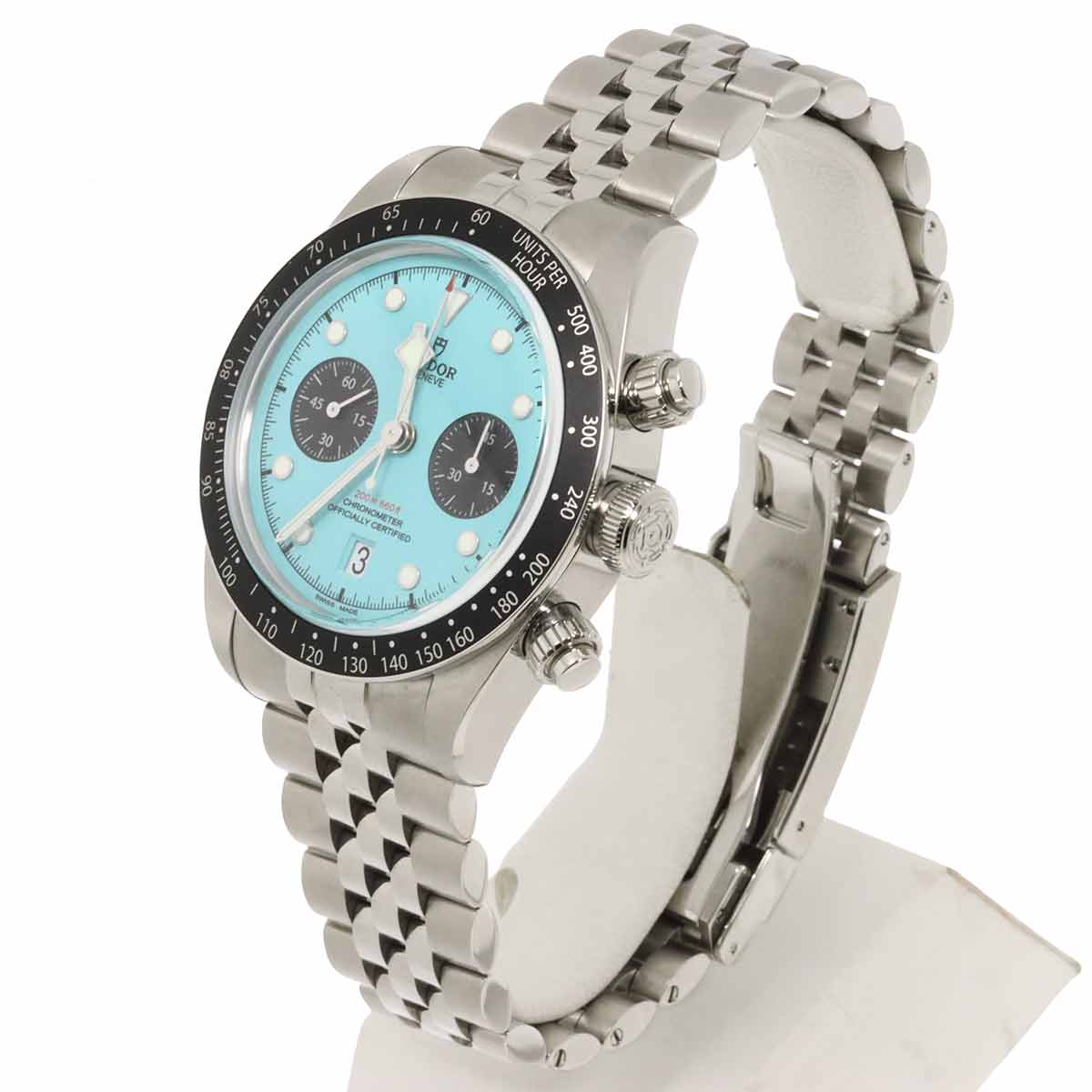 Black Bay Chronograph 79360N Automatic Turquoise Dial Mens Watch