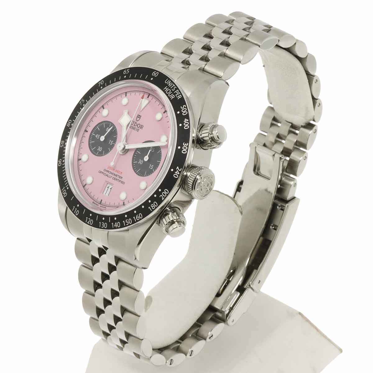 Black Bay Chronograph 79360N Automatic Pink Dial Mens Watch