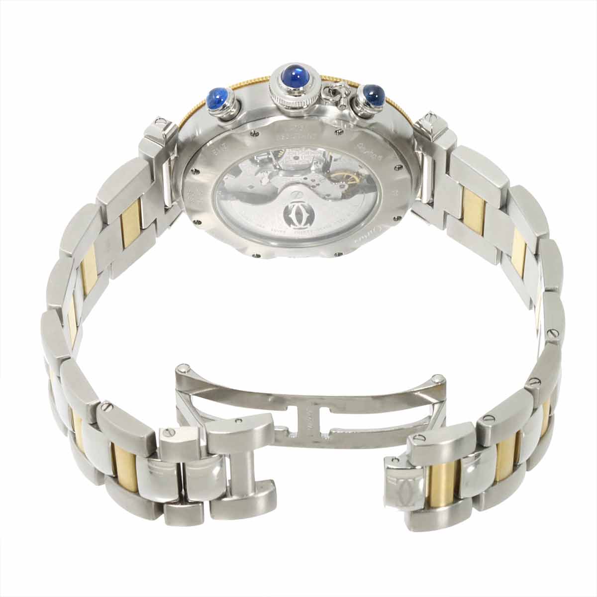 Pasha 38mm W31036T6 Chronograph Date Automatic Silver Dial