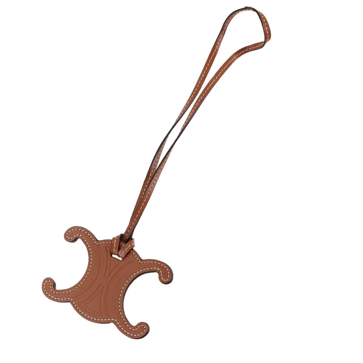 Triomphe Bag Charm Key ring Leather Tan 49I473DSD.04LU