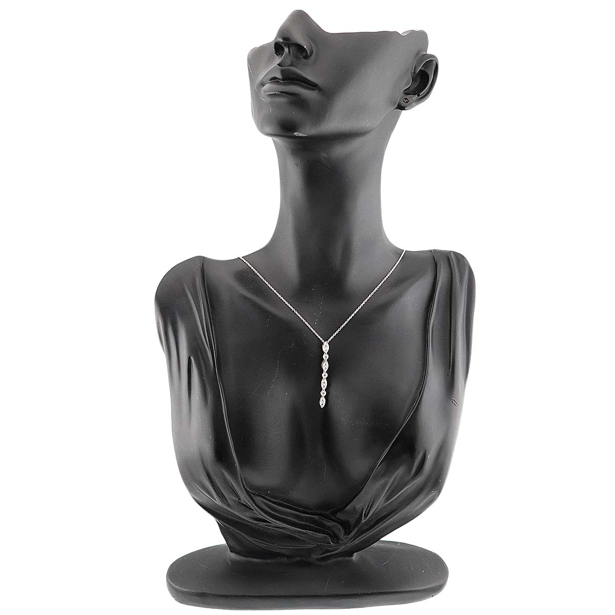 Swing Drop Diamond Necklace Platinum