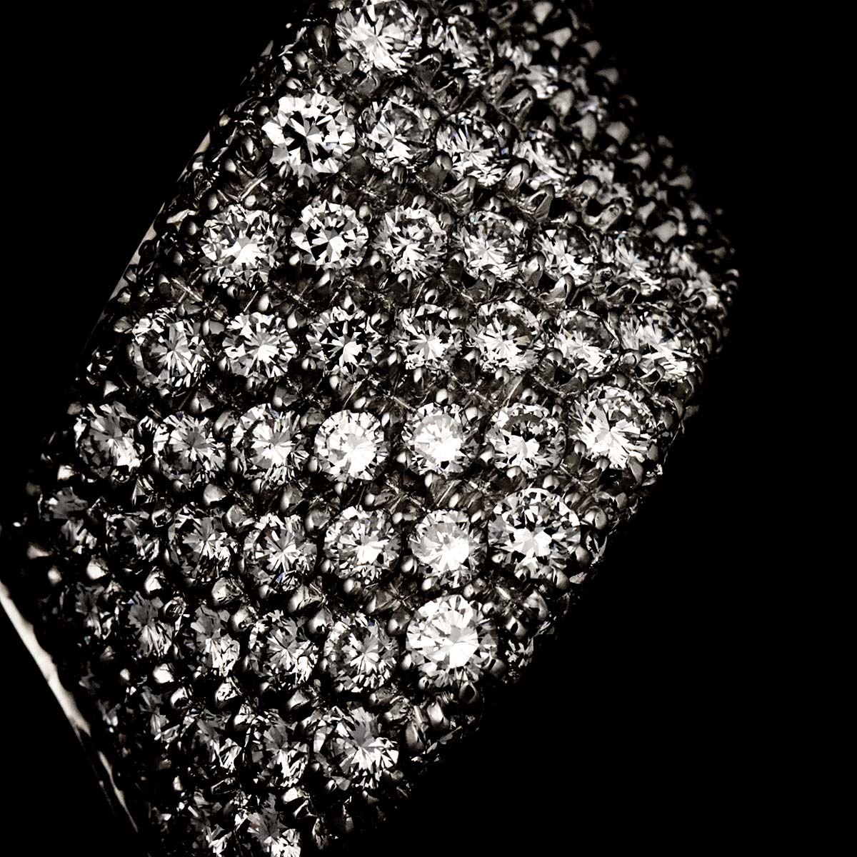 Diamond 3.02ct Ring Pt 18K YG 750 Size6.5-6.75(US)