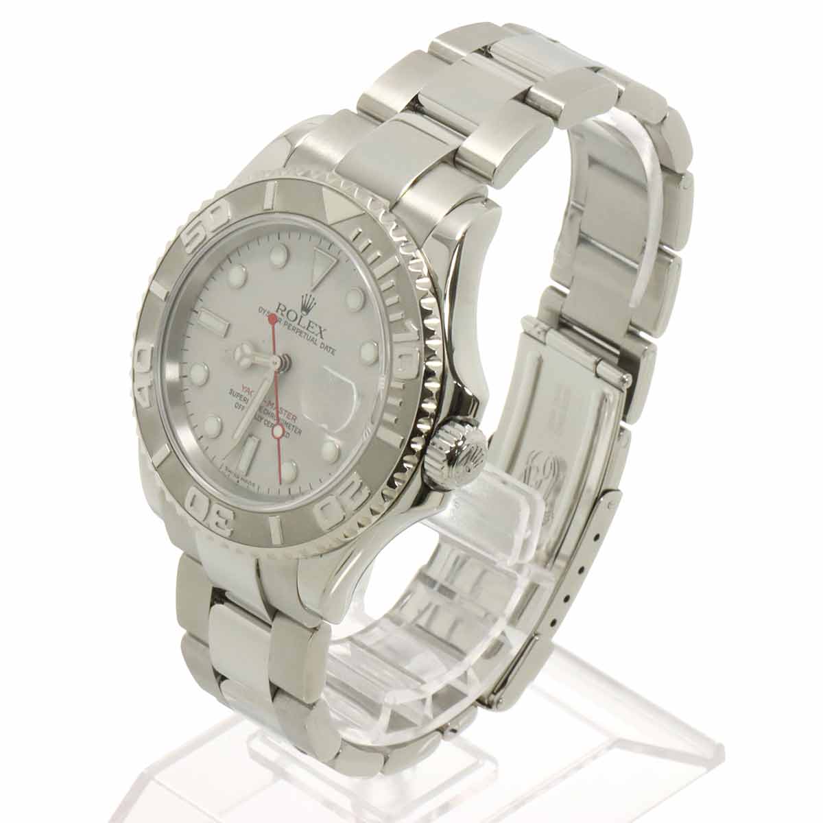 Yacht Master Rolesium 16622 Serial F Date PT Silver Dial