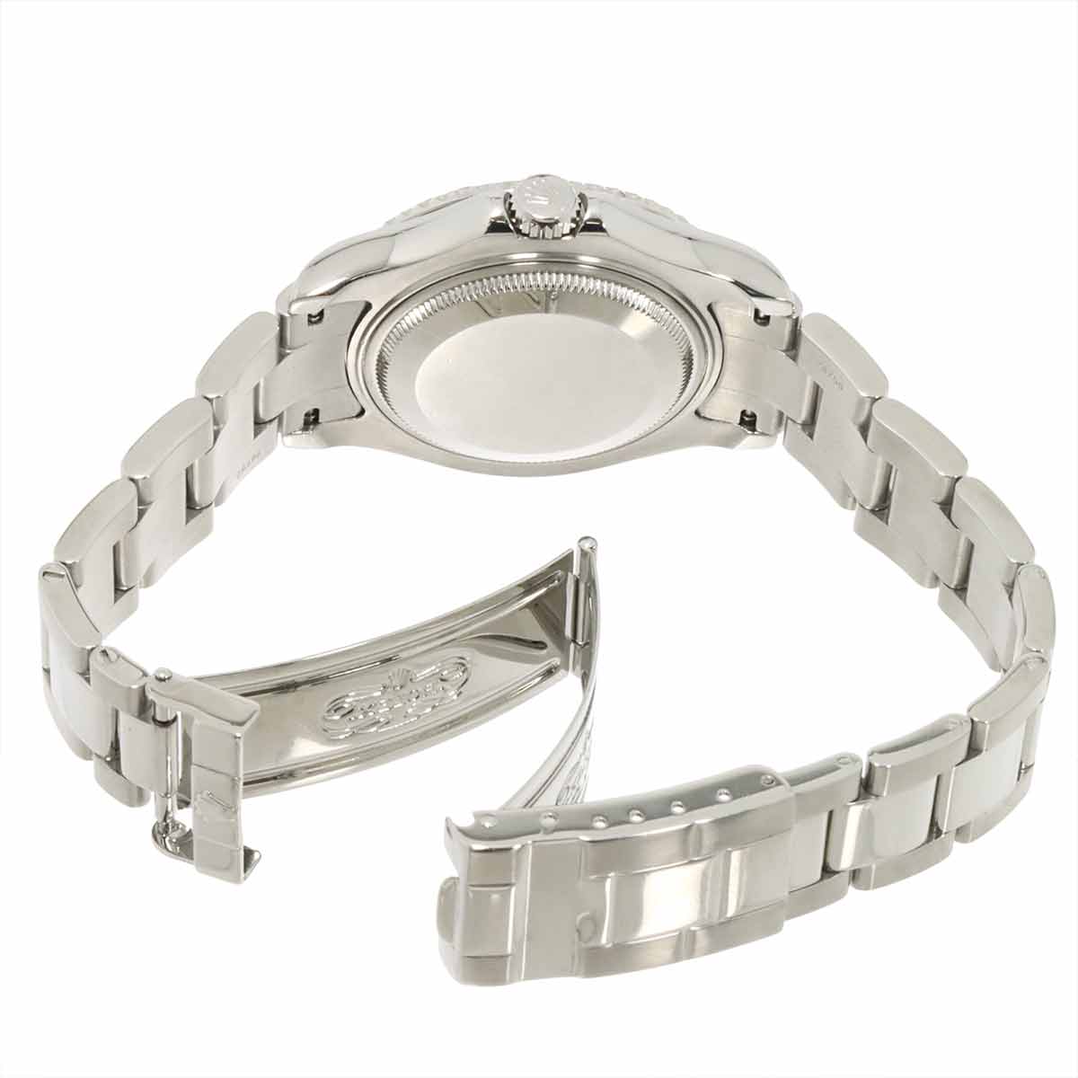 Yacht-Master Rolesium 168622 Serial A Platinum Silver Dial Boys