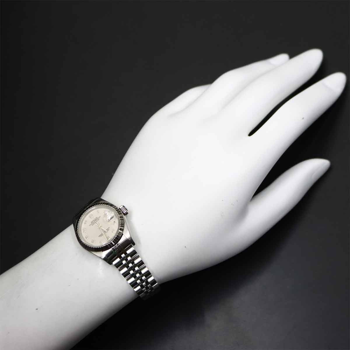 Datejust 79174 Serial F 750 WG White Dial Ladies Watch